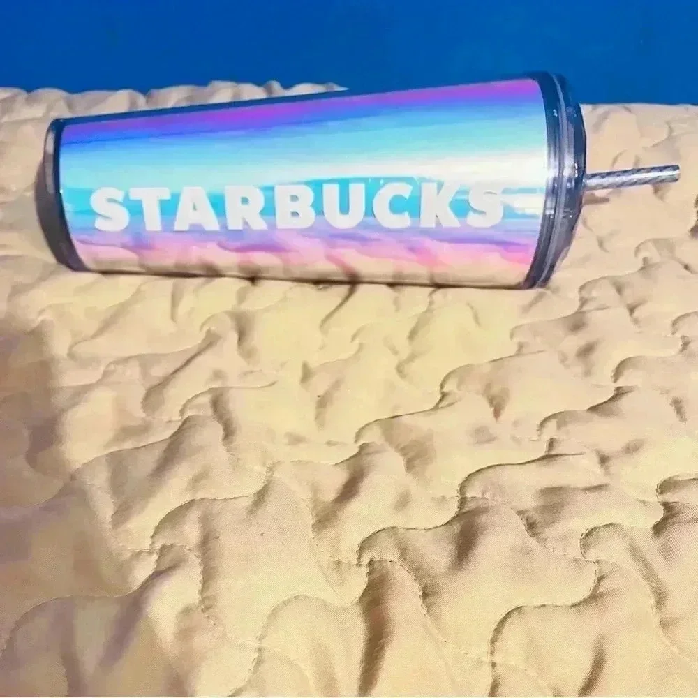 🆕 Starbucks 2023 Summer IRIDESCENT DICHROIC DOME 24 Oz Venti Cold Cup